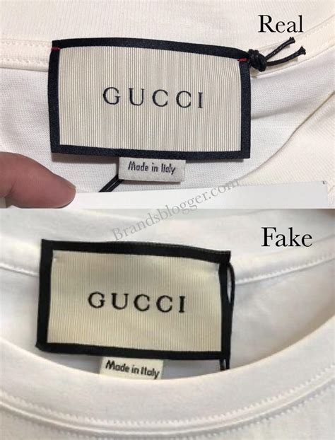 gucci fake real shirt|how to check Gucci t shirt.